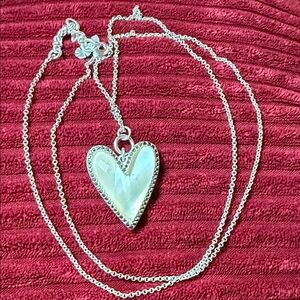 Lucky Brand Silver Heart Necklace